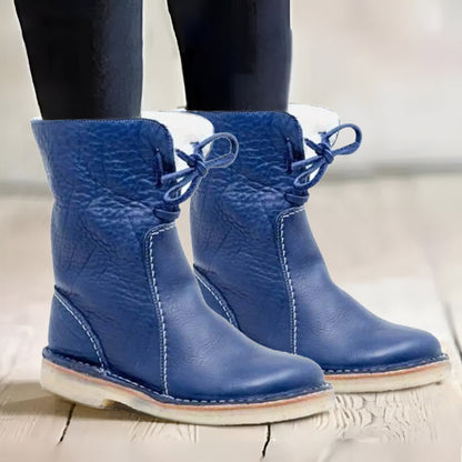 Bradfor Winter Mid Calf Wide Toe Box Waterproof Snow Boots for Women