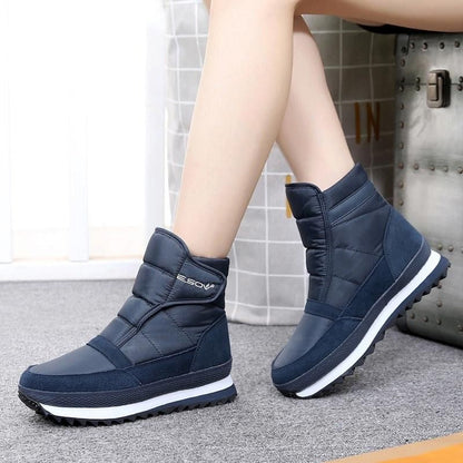 Winter Waterproof Super Warm Ankle Snow Boots with Low Heel for Women - Smiths Picks - Winter Boots & Accessories