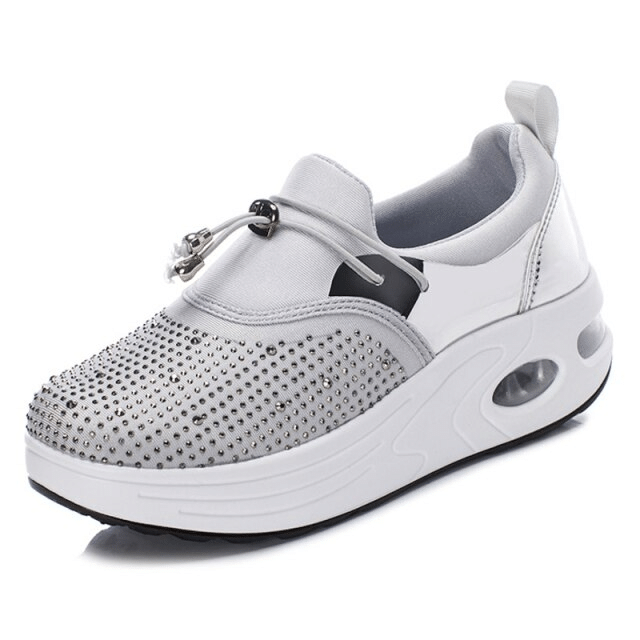 Winter Women Shoes Air Cushion Soft Slip-On Wedge Premium Heigh Improvement Sneakers - Smiths Picks - Winter Boots & Accessories