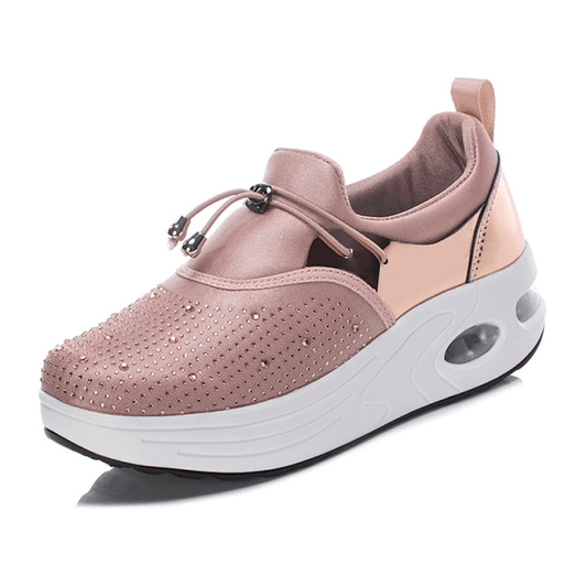 Winter Women Shoes Air Cushion Soft Slip-On Wedge Premium Heigh Improvement Sneakers - Smiths Picks - Winter Boots & Accessories