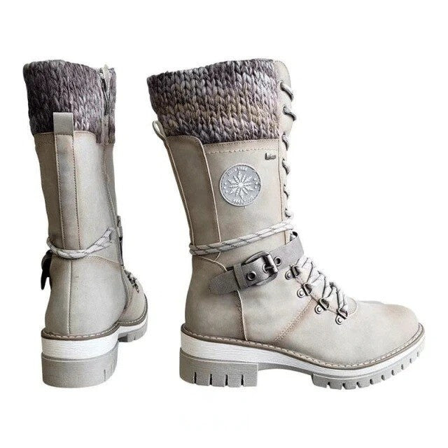 Women Orthopedic Boots Cold Winter Mid-calf Non Slip Rubber Sole Heat Retainer Snow Boots - Smiths Picks - Winter Boots & Accessories