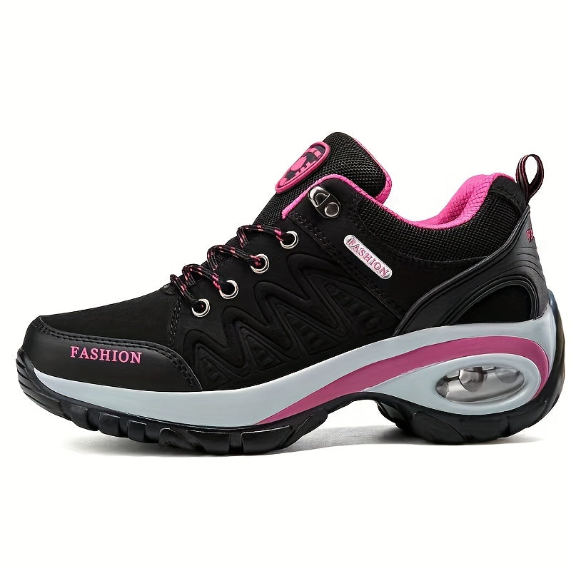 Women's Air Cushion Walking Shoes Waterproof Non Slip Height Increasing Sports Shoes