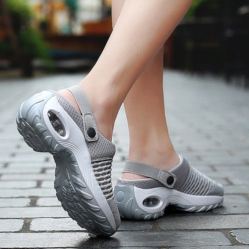 2023 Women Shoes Casual Increase Cushion Sandals Non-slip Platform Sandal For Women Breathable Mesh Outdoor Walking Slippers - Smiths Picks - Orthopedic Shoes & Sandals