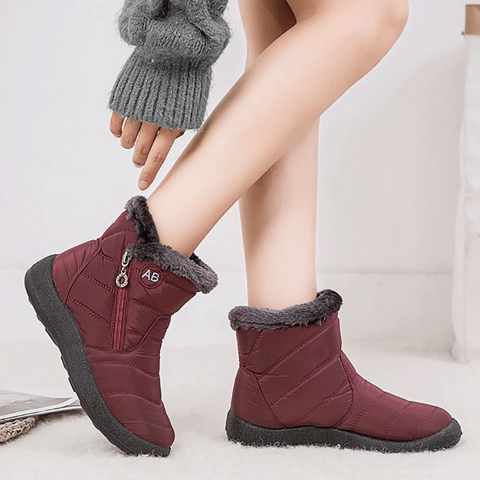 Women Fur Lined Outdoor Orthopedic Waterproof Cozy Snow Winter Ankle Boots 2023 - Smiths Picks - Winter Boots & Accessories