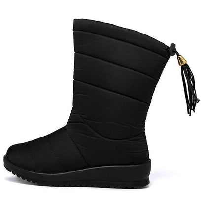 Women Mid-Calf Winter Snow Anti-Slip Fur Lined Orthotic Waterproof Boots - Smiths Picks - Winter Boots & Accessories